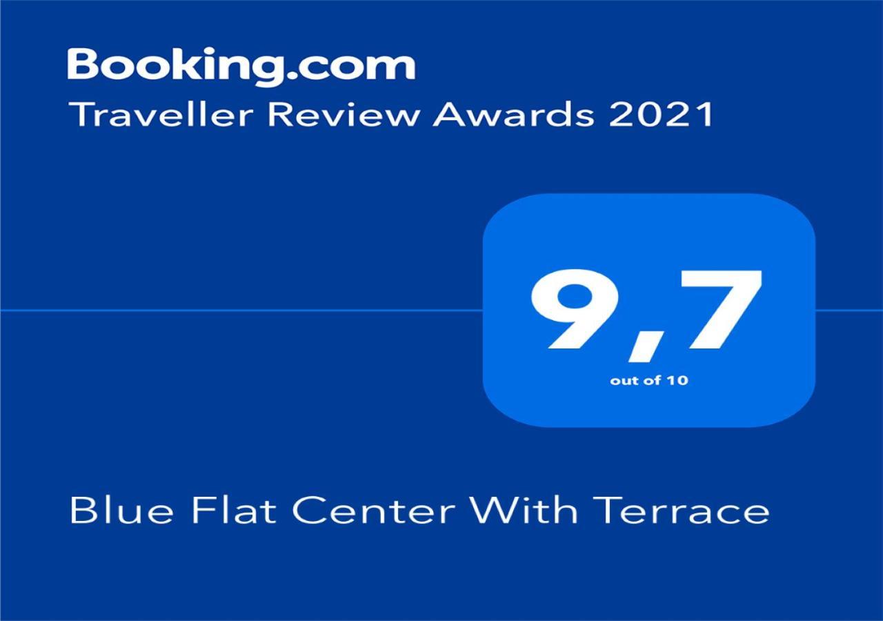 Blue Flat Center With Terrace Apartment *