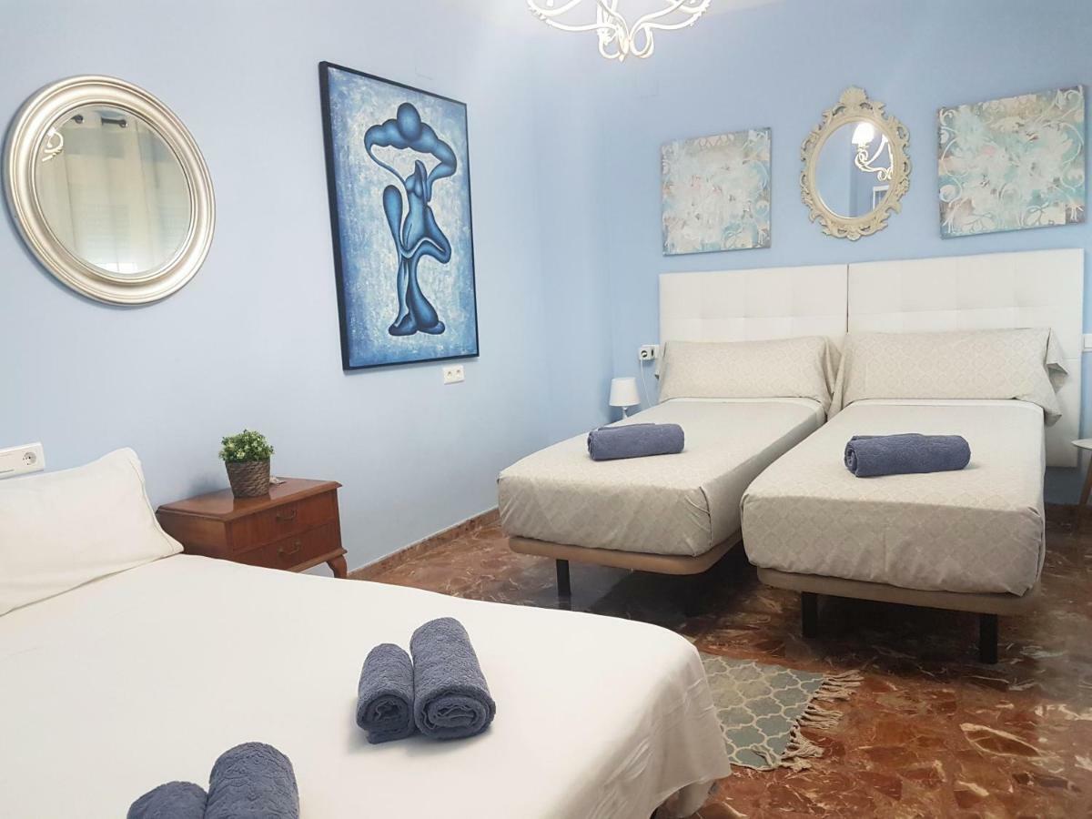 Blue Flat Center With Terrace Malaga